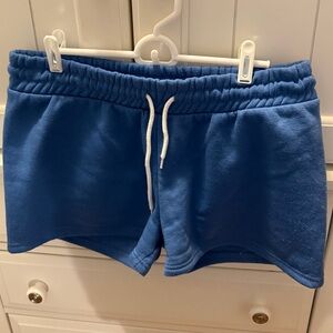 Love Streak Blue Drawstring Shorts
